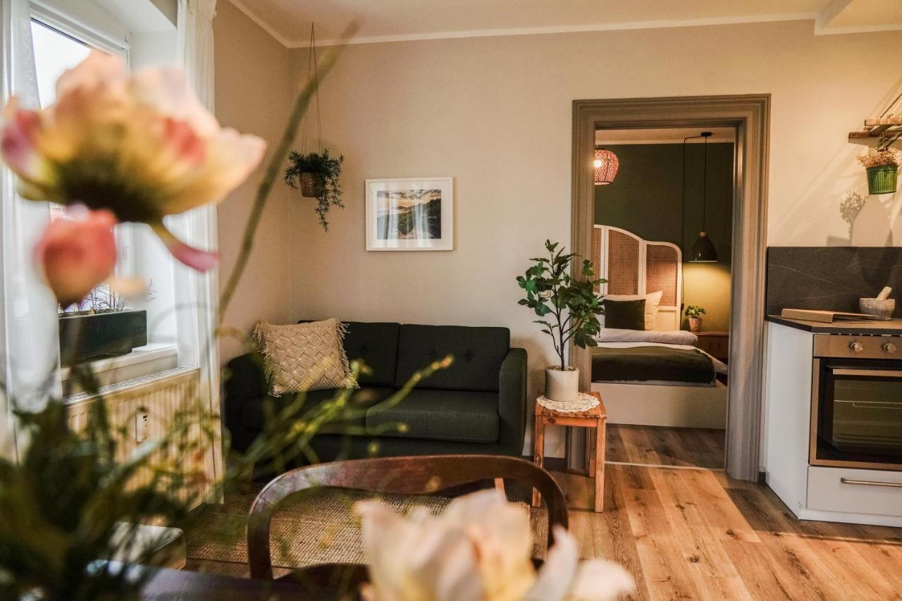 Urlaubsfreude Biedermann Haus Gluecksstein Ferienwohnung Smaragd Bad Schandau Exterior foto