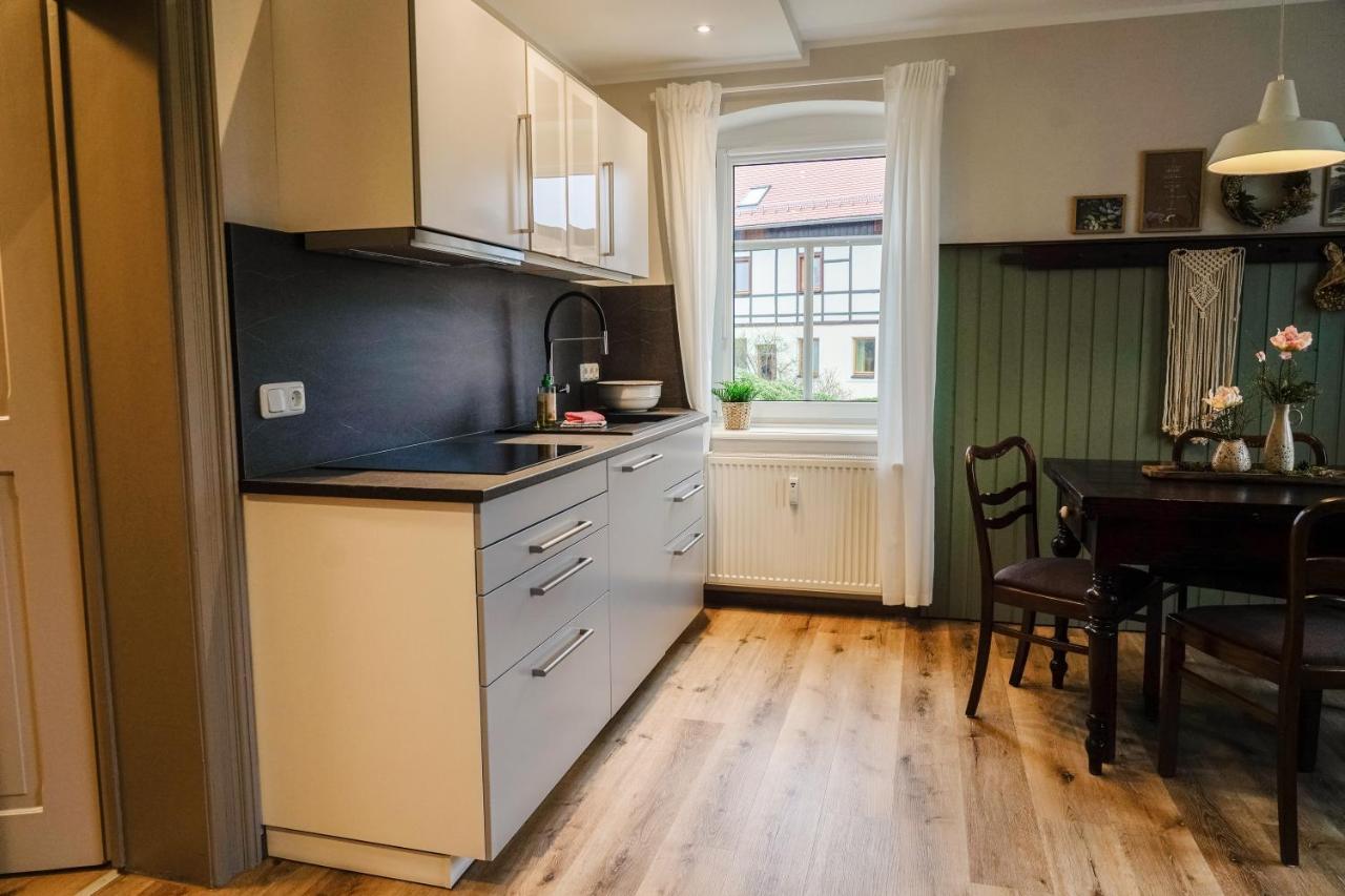 Urlaubsfreude Biedermann Haus Gluecksstein Ferienwohnung Smaragd Bad Schandau Exterior foto